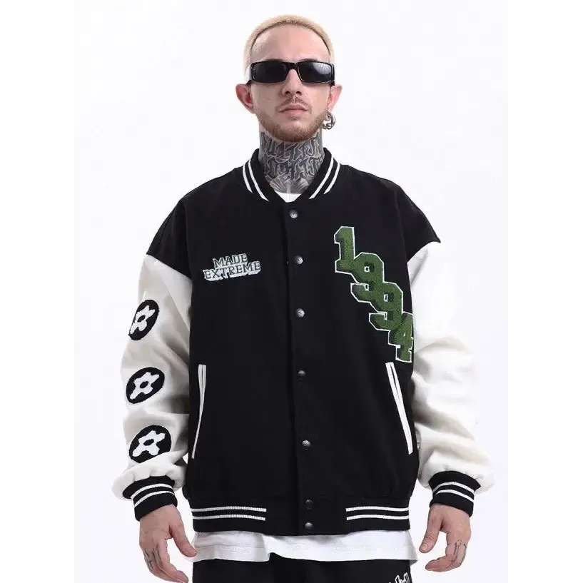 Vintage Floral Y2K Varsity Jacket in Quality Cotton