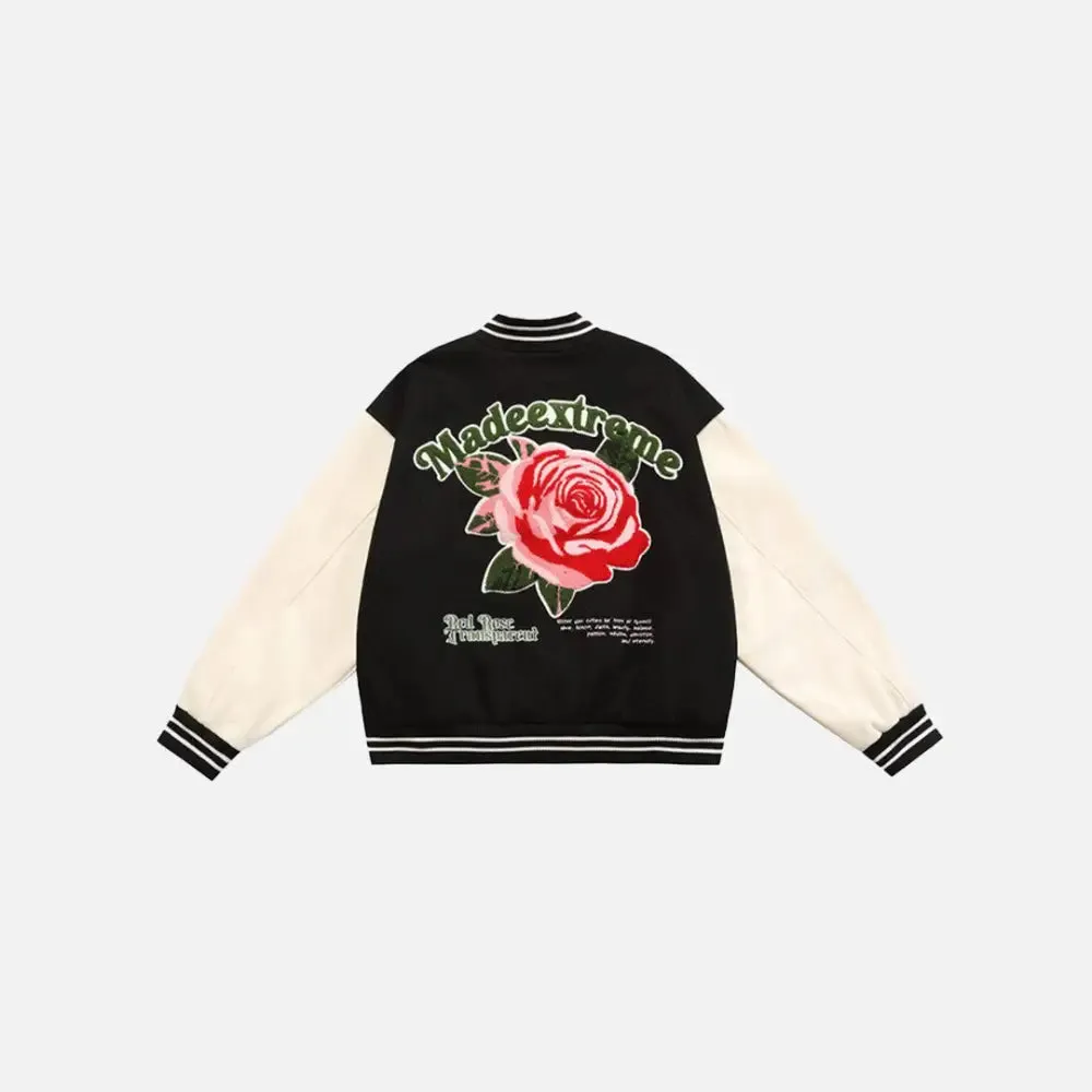Vintage Floral Y2K Varsity Jacket in Quality Cotton