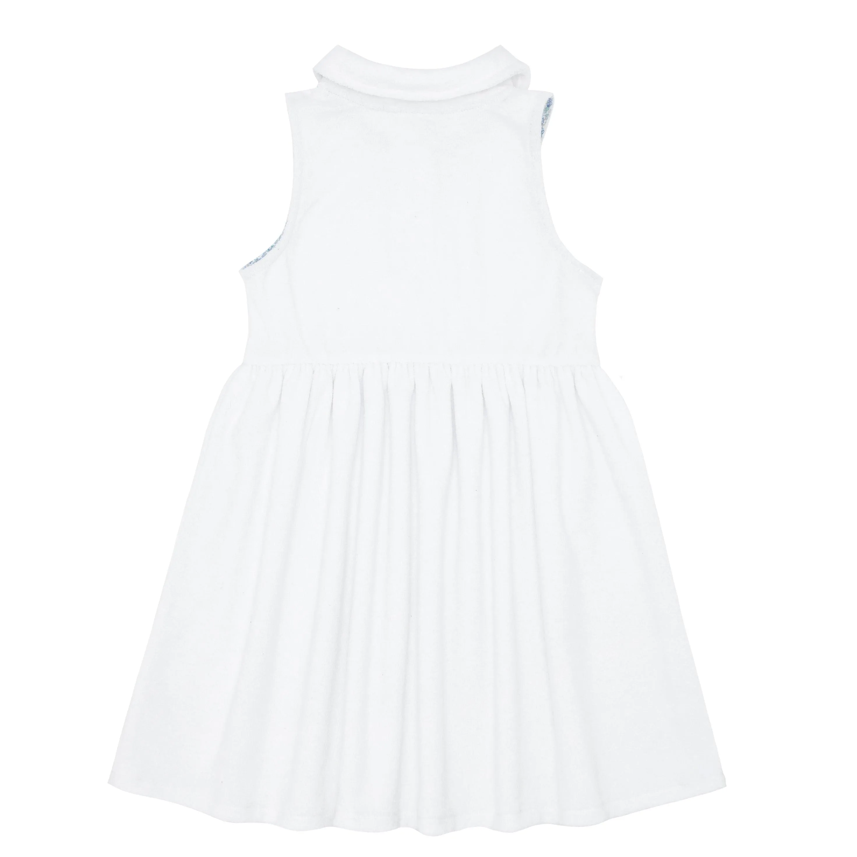 white french terry tennis dress