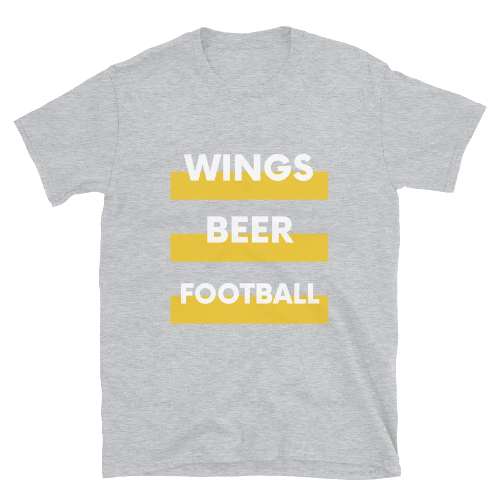 Wings, Beer, Football - T-Shirt (Various Colors)