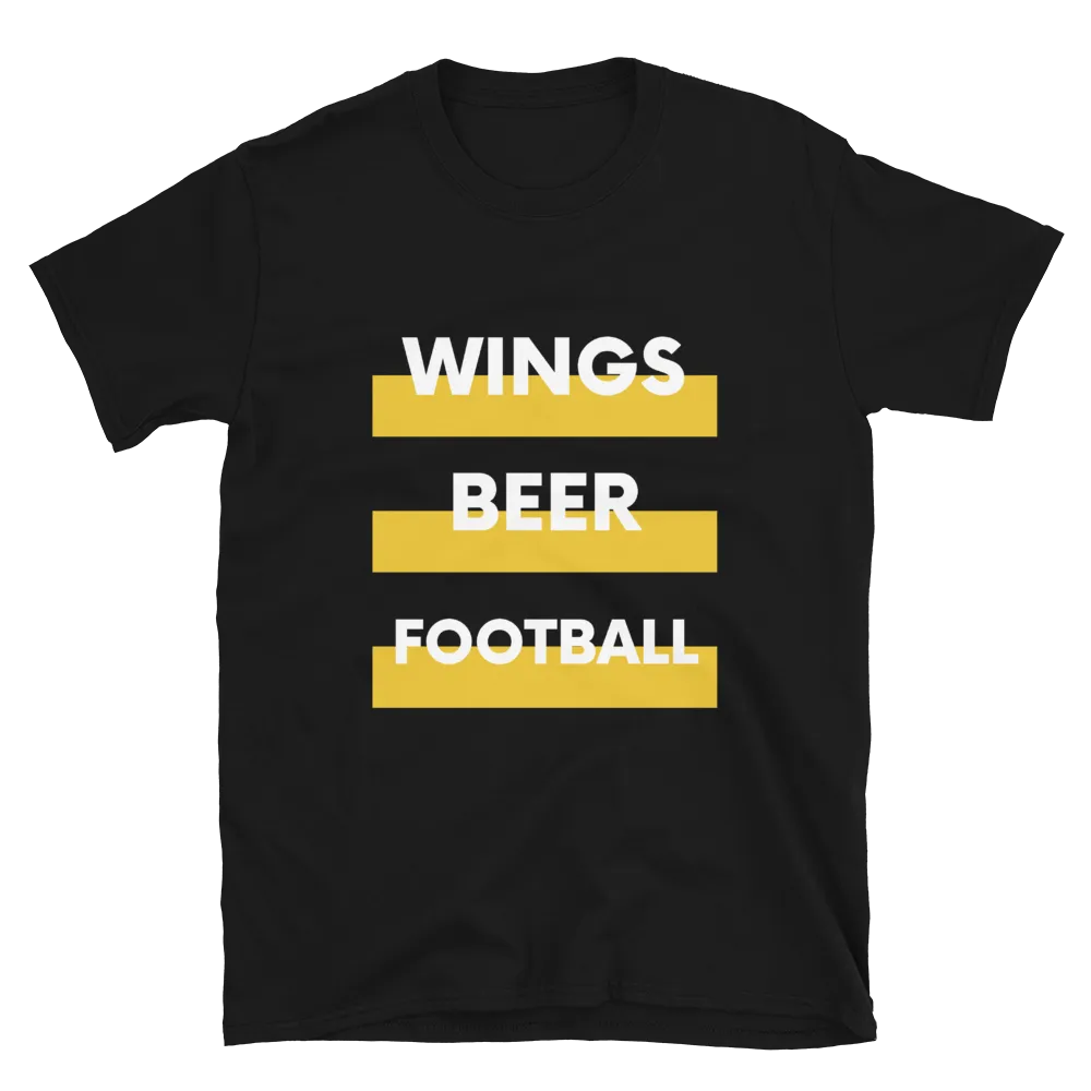 Wings, Beer, Football - T-Shirt (Various Colors)