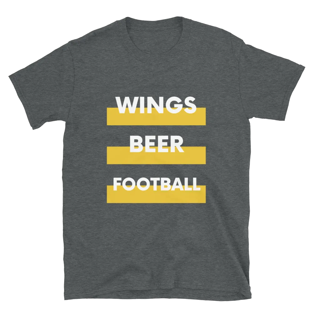 Wings, Beer, Football - T-Shirt (Various Colors)