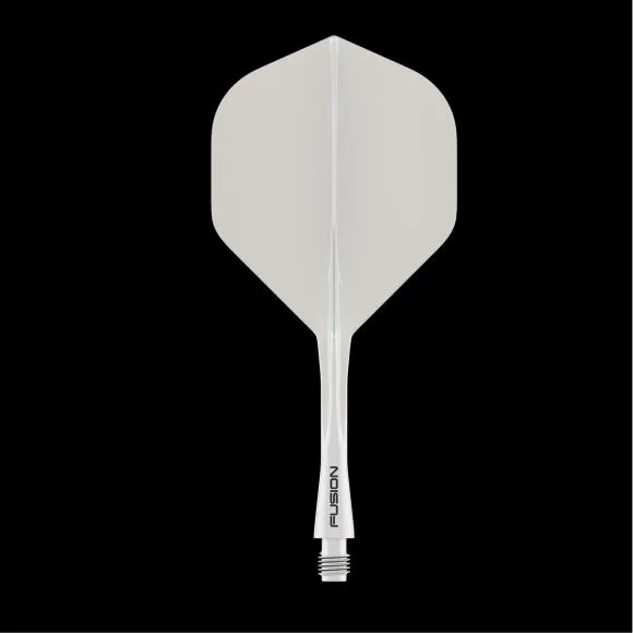 Winmau Fusion Integrated Flight & Shaft Solid White - Intermediate