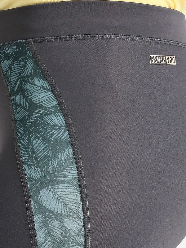 Women Steel Grey Solid Yoga Pants - PACER HD-STG
