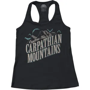 Women's Explore The Carpathian Mountains Racerback Tank Top
