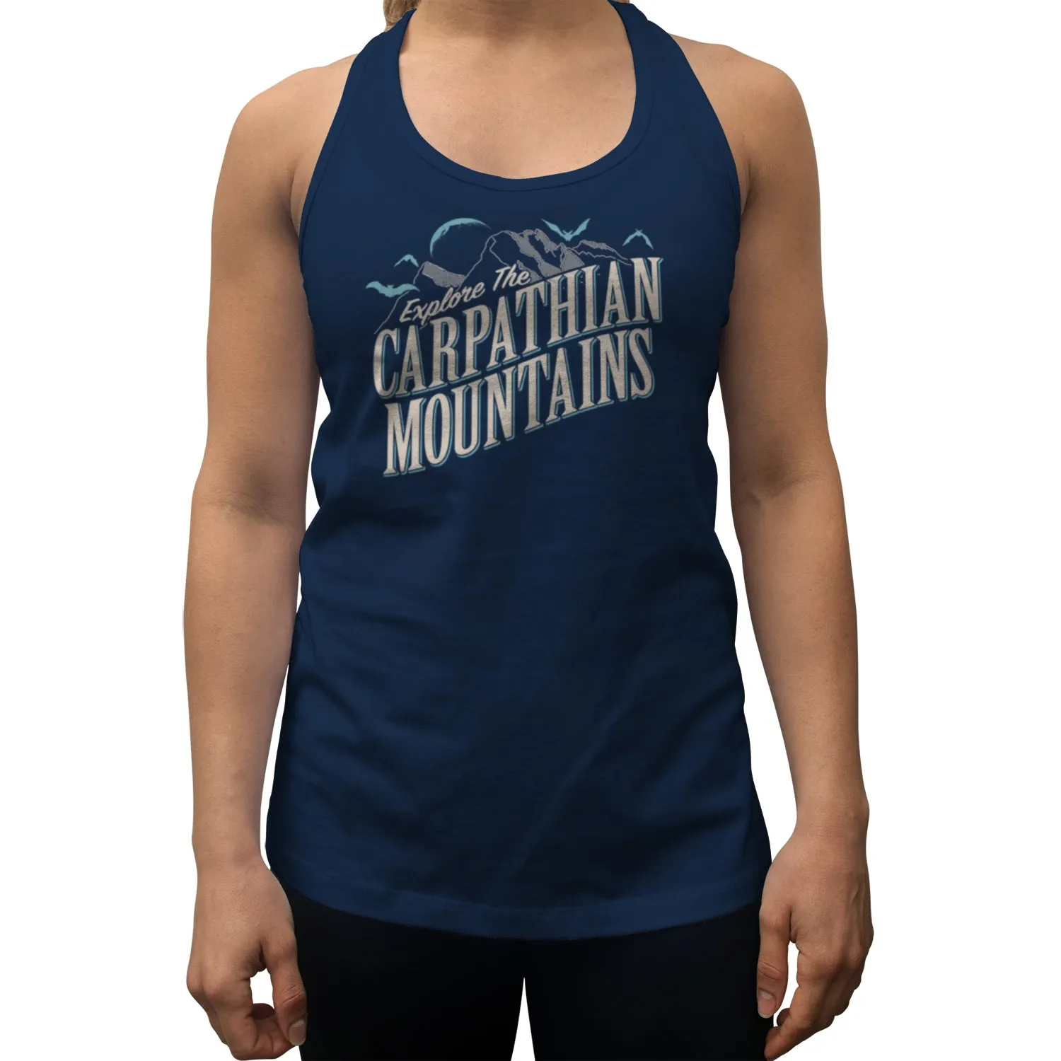 Women's Explore The Carpathian Mountains Racerback Tank Top