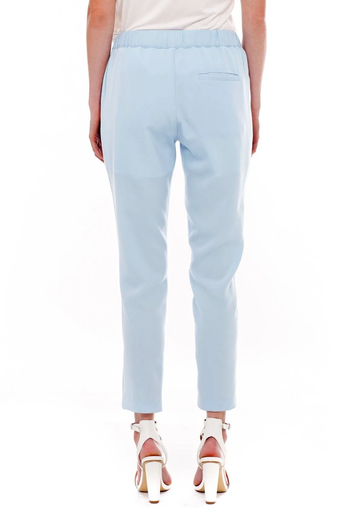 Women's Front Slit Trouser In Sky Blue