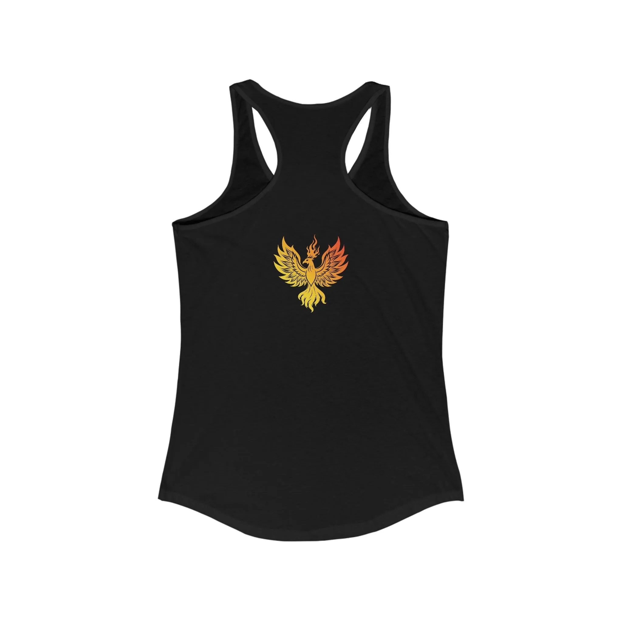 Women's In The Heart of The Fire Typographical Art Ideal Racerback Tank