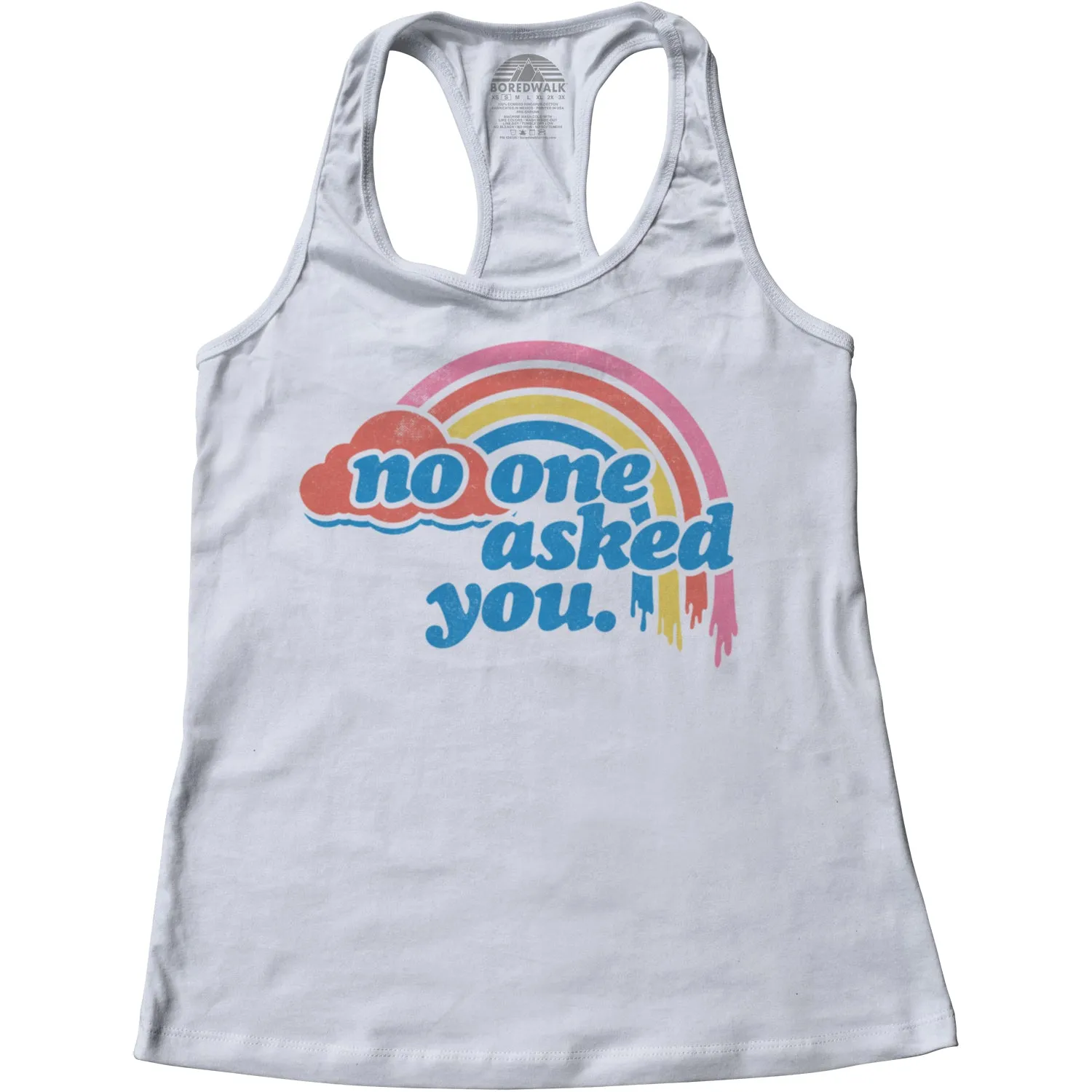 Women's No One Asked You Racerback Tank Top