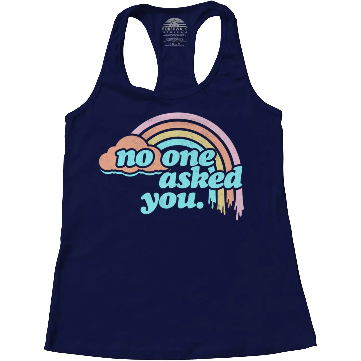 Women's No One Asked You Racerback Tank Top