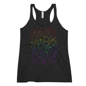 Women's Rainbow Crystals Racerback Tank