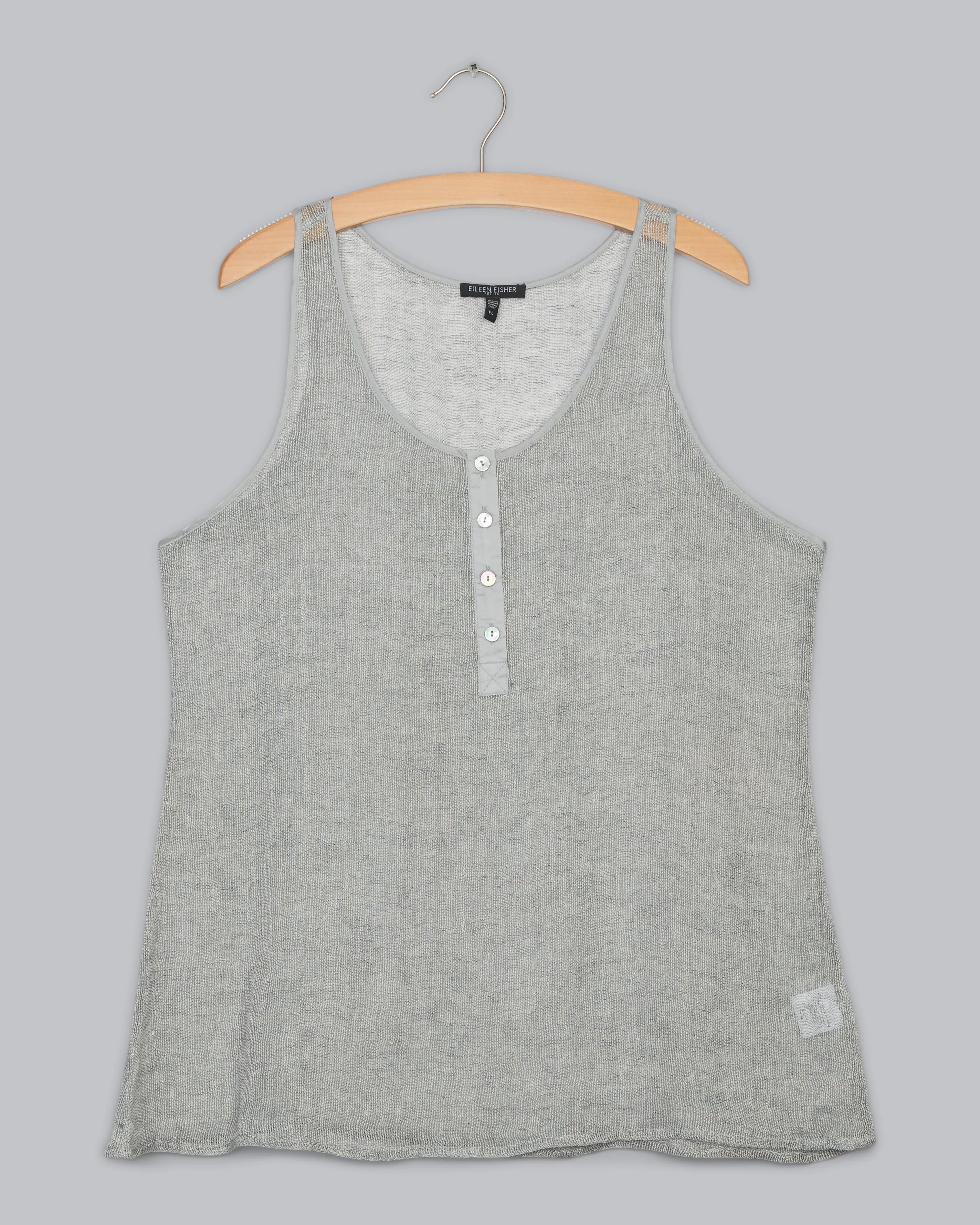 Woven Linen Mesh Tank