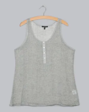 Woven Linen Mesh Tank