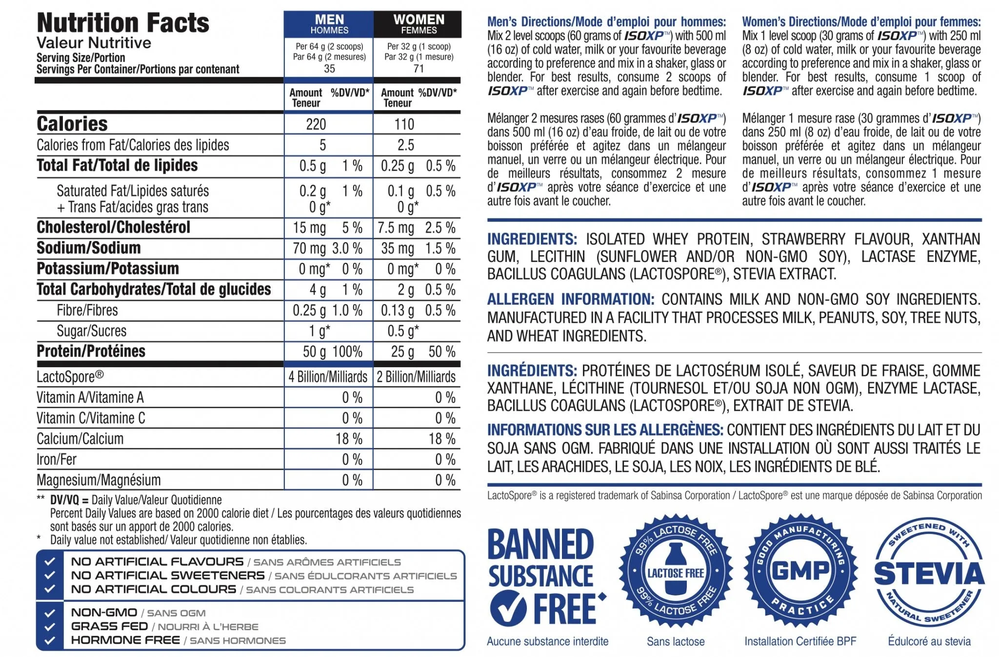XP Labs IsoXP New Zealand Whey 5lb