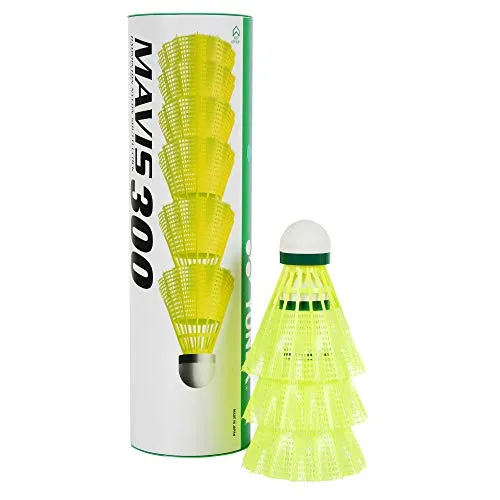 Yonex Mavis 300 Green Cap Nylon Shuttlecock (Yellow)