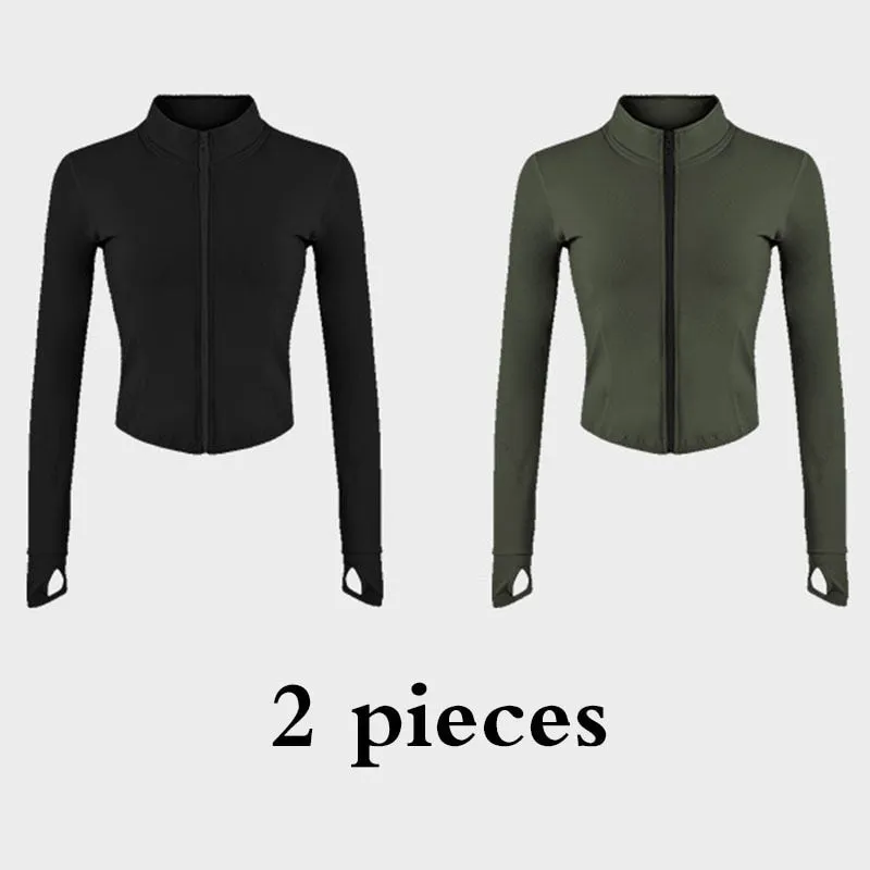 Zip-up Yoga Top Jacket