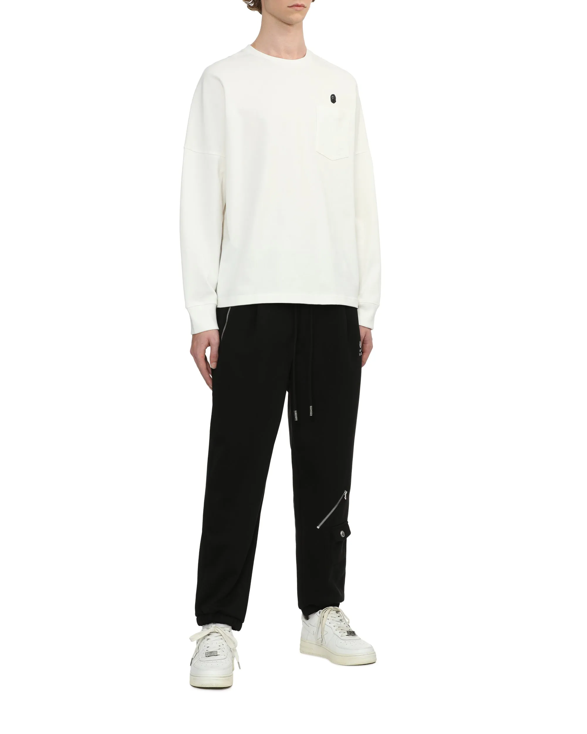 Zipper detail sweatpants
