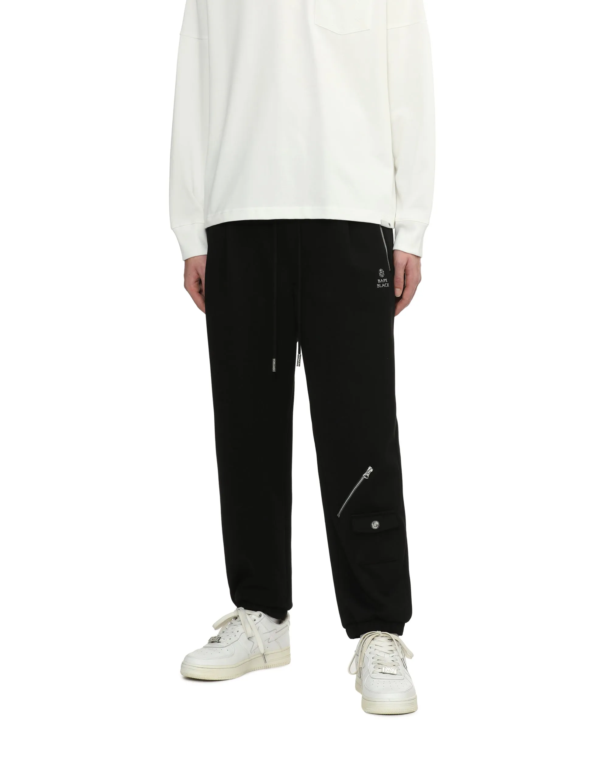 Zipper detail sweatpants